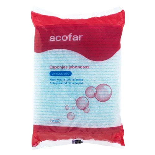 Acofarma Acofar Esponja Enjabonada Desechable de Higiene