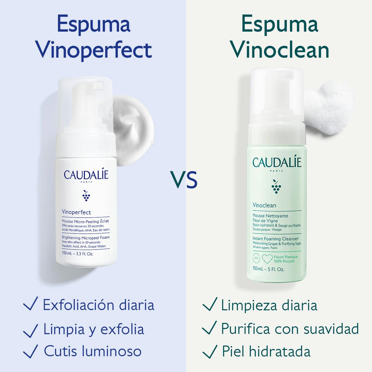 CAUDALIE VINOPERFECT ESPUMA MICROPEELING 100 ML