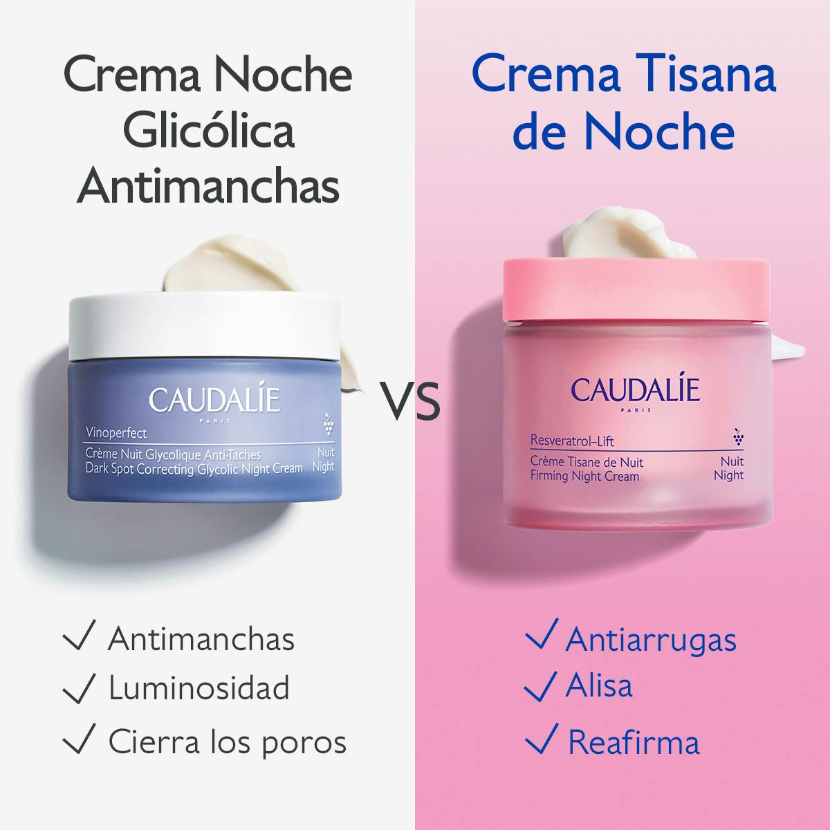 CAUDALIE RESVERATROL-LIFT CREMA TISANA NOCHE 50ML