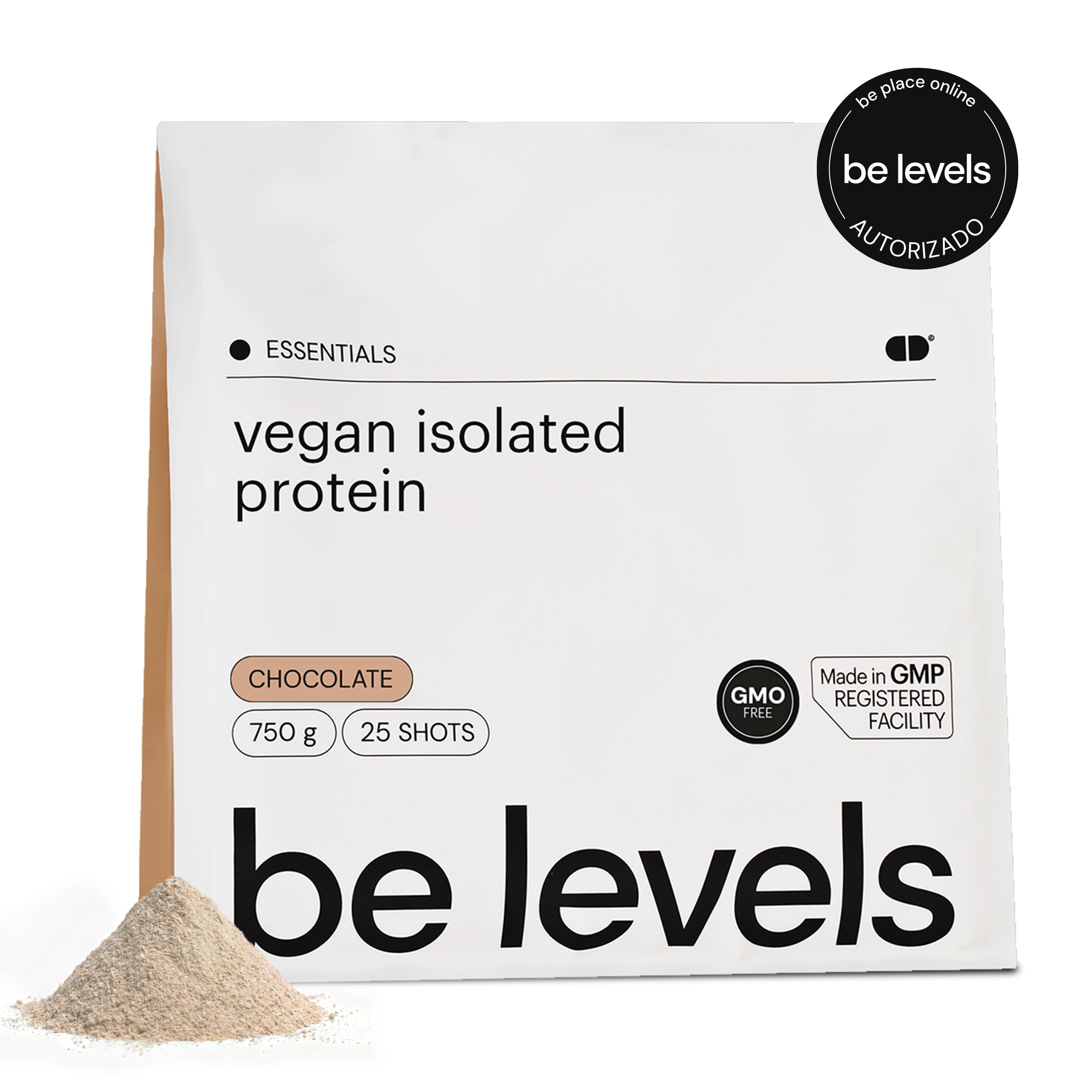 Envase de Be Levels Vegan Isolated Protein proteína de guisante