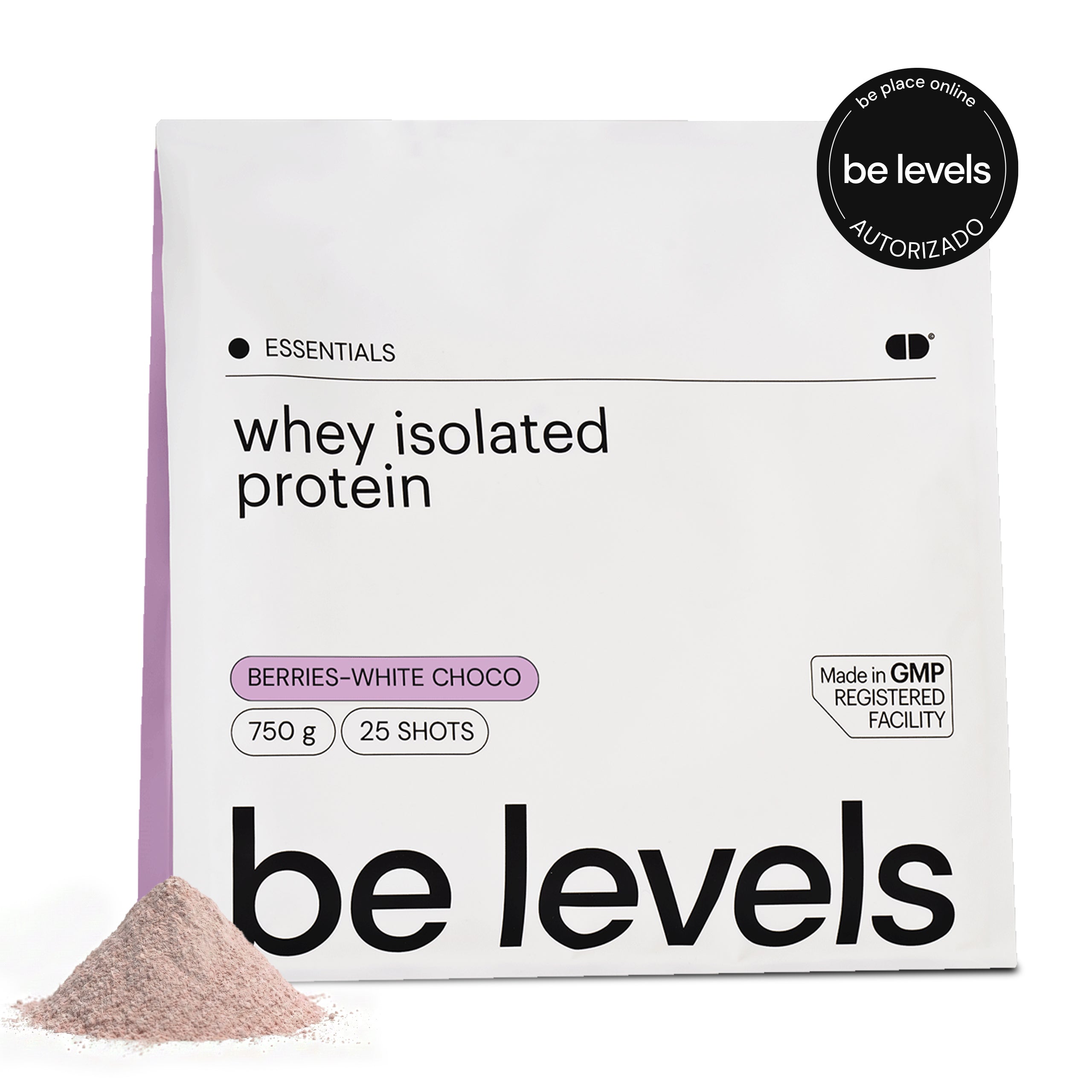 Be Levels Whey Isolated Protein proteína de suero sabor frutos del bosque