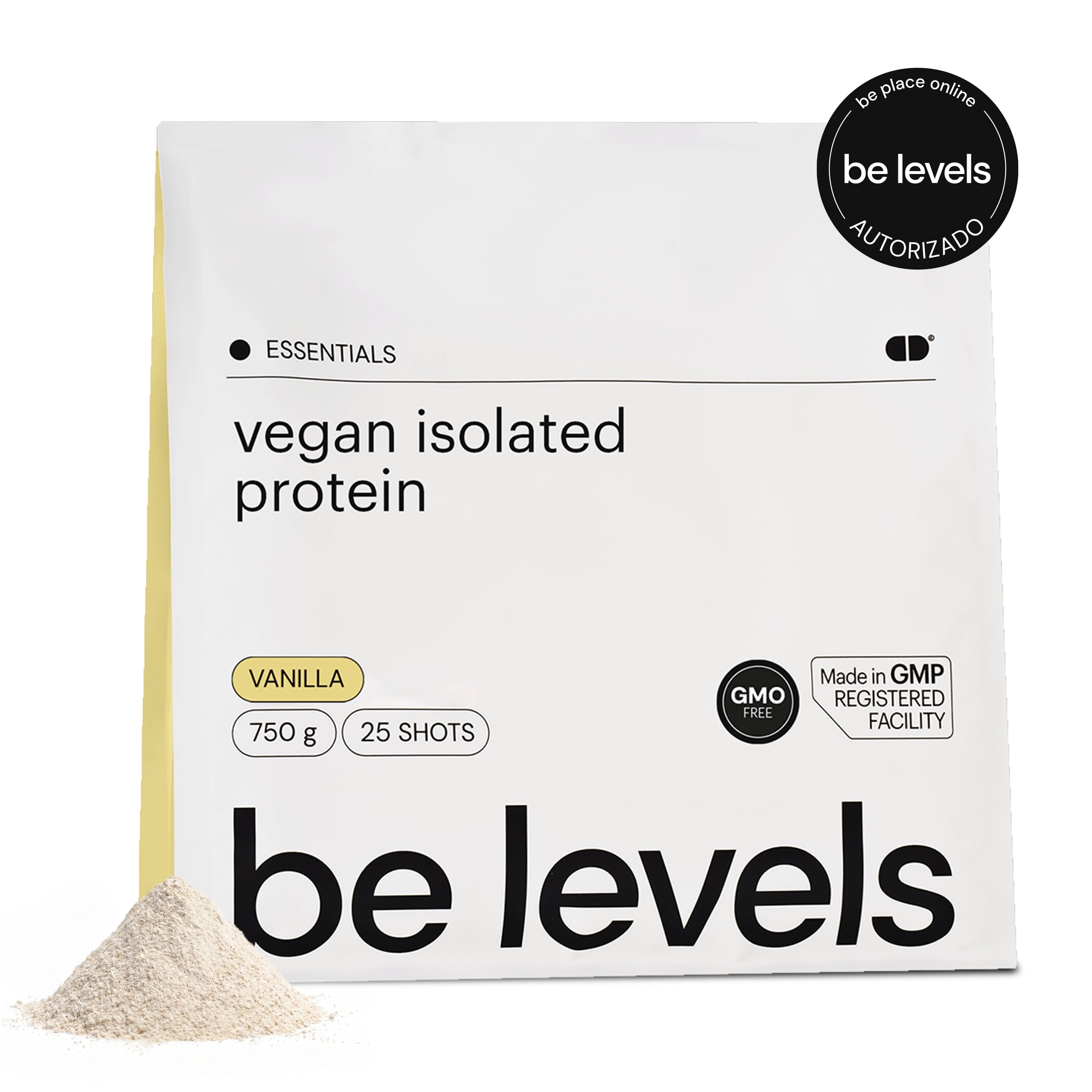 Be Levels Vegan Isolated Protein proteína de guisante sabor vainilla