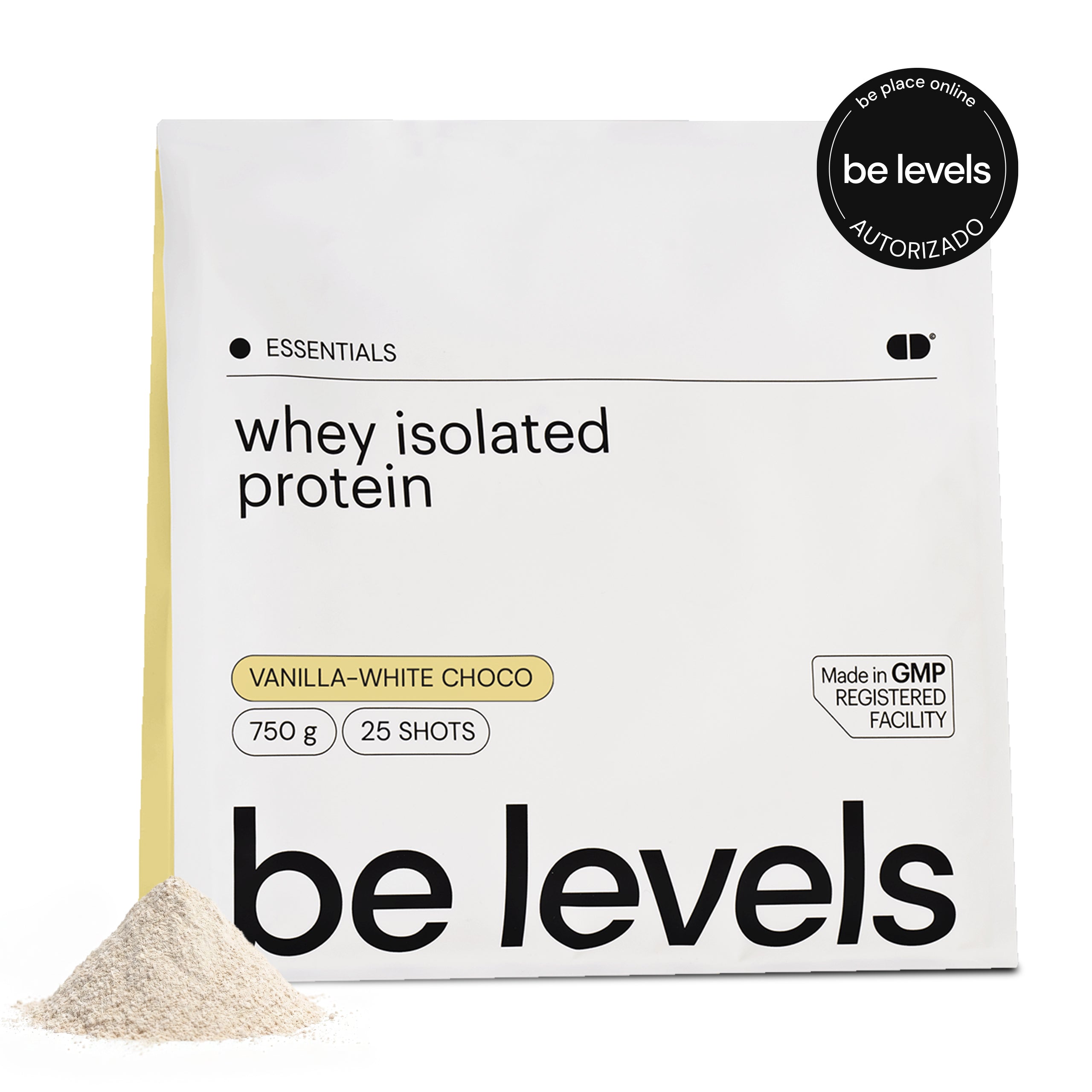 Be Levels Whey Isolated Protein proteína de suero sabor vainilla