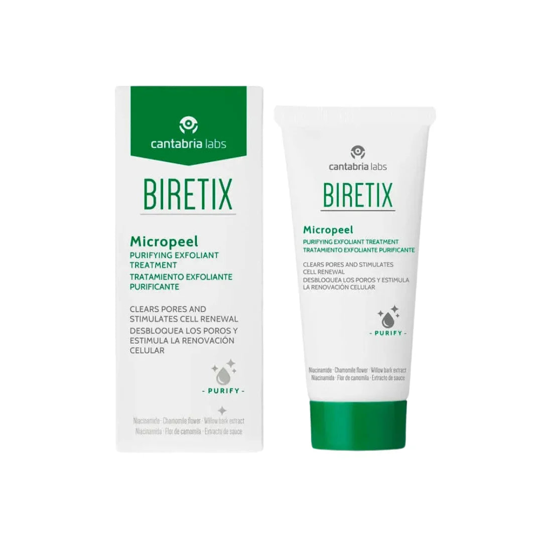 Biretix Micropeel Exfoliante Purificante 50ml Gel Limpiador Cantabria Labs