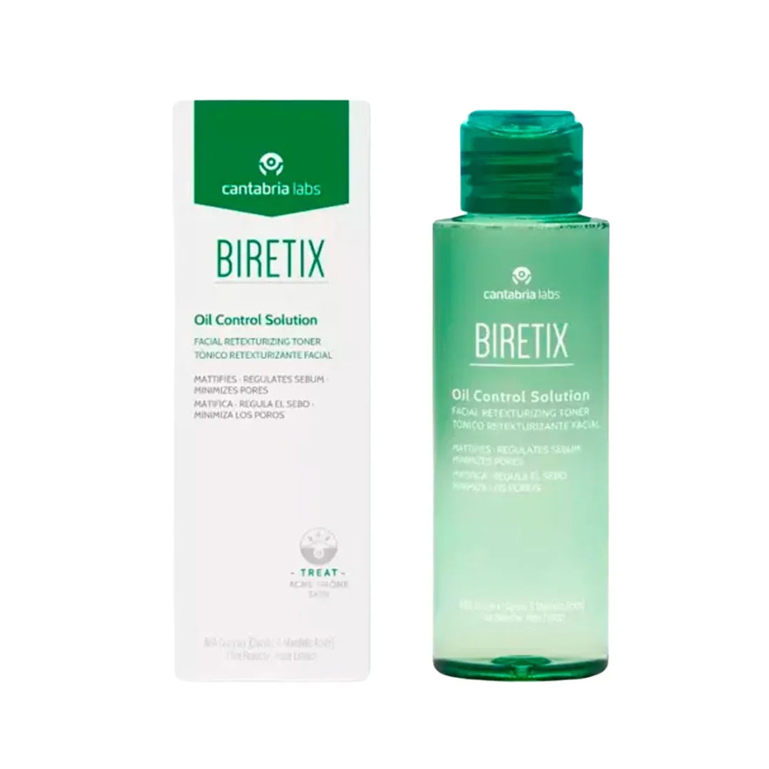 Biretix Oil Control Solution 100ml Tonico Retexturizante Facial Cantabria Labs
