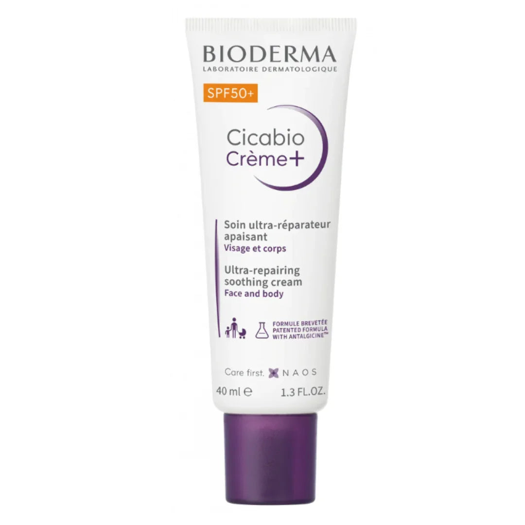 Bioderma Cicabio Creme+ 40g SPF50+ Crema Calmante Ultra Reparadora