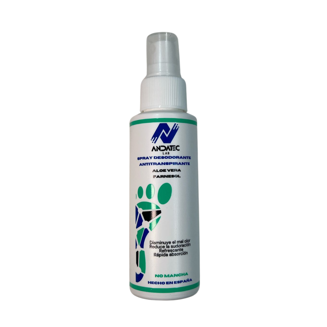 Andatec Spray Desodorante Pies Antitranspirante Aloe Vera 100 ml