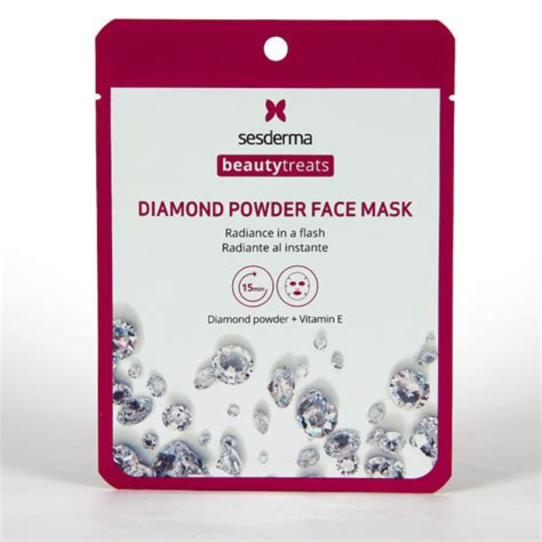BEAUTYTREATS DIAMOND POWDER MASK RADIANTE AL INSTANTE SESDERMA 5 UNIDADES 22 ml