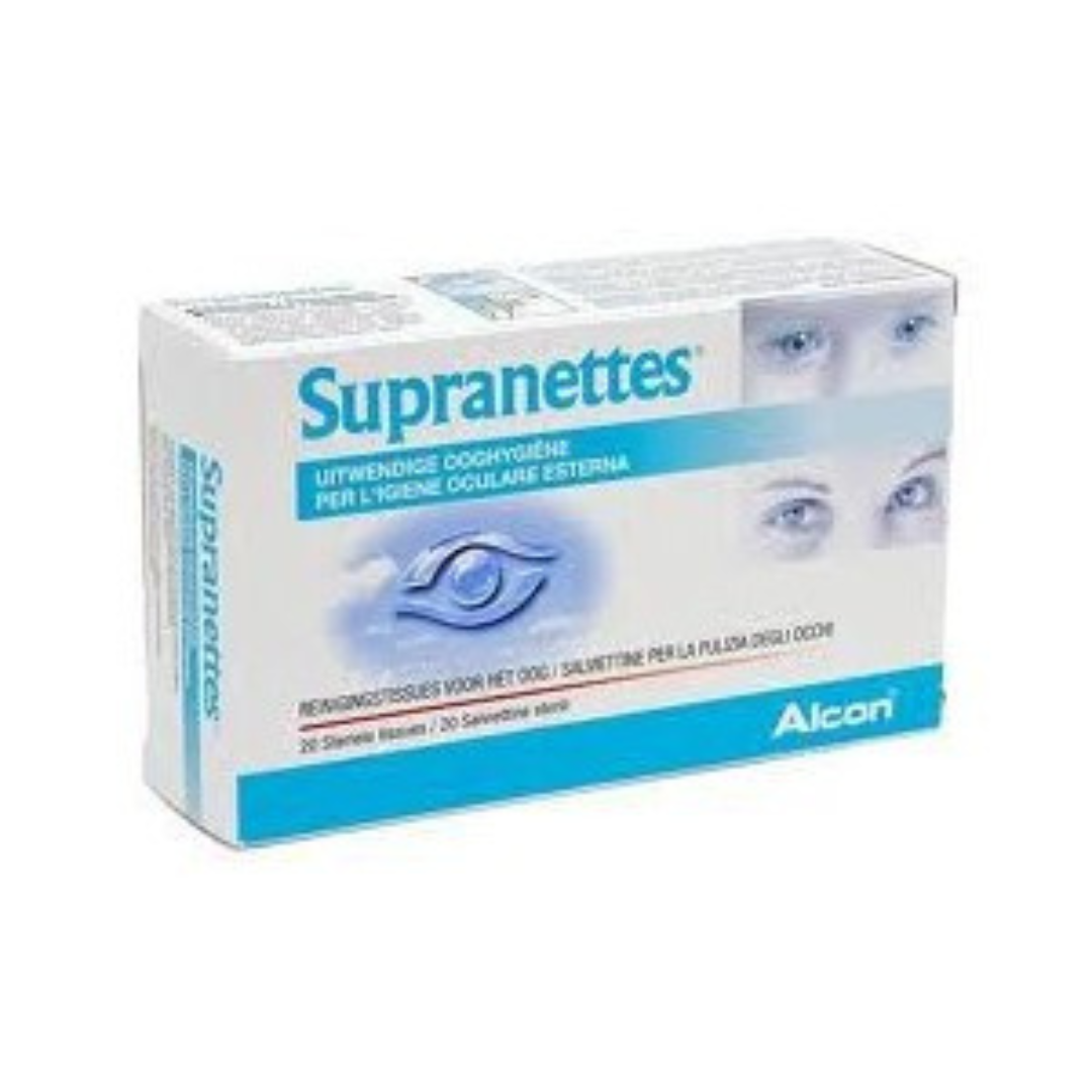 SUPRANETTES TOALLITA ESTERIL HIGIENE OCULAR 20 U