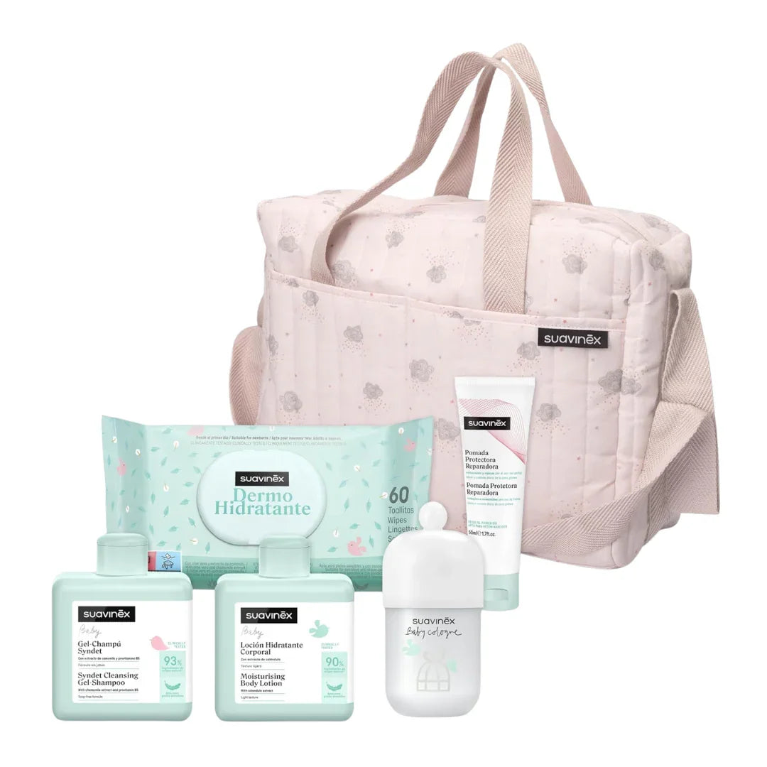 Suavinex Bolsa De Paseo 5 Esenciales Para El Cuidado Del Bebé Rosa