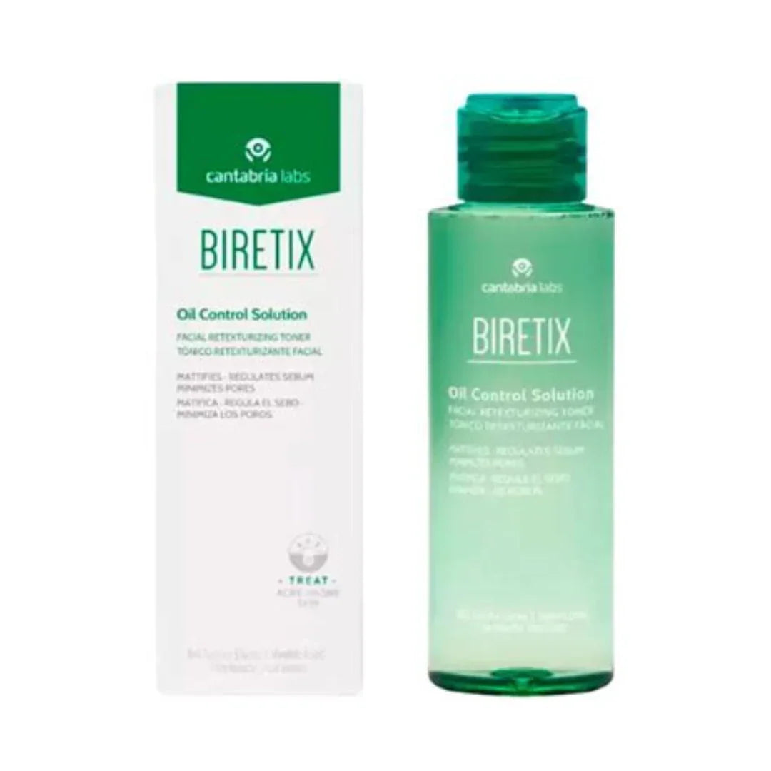 Biretix Oil Control Solution 100ml Tonico Retexturizante Facial Cantabria Labs