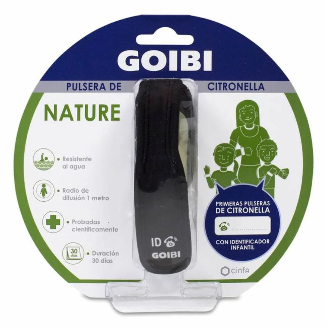 GOIBI PULSERA DE CITRONELLA NATURE 1 PULSERA NEGRA