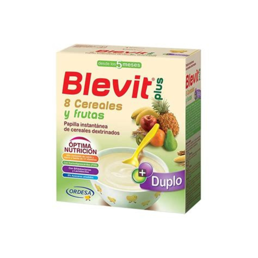 BLEVIT PLUS DUPLO 8 CEREALES CON MIEL Y FRUTAS 1