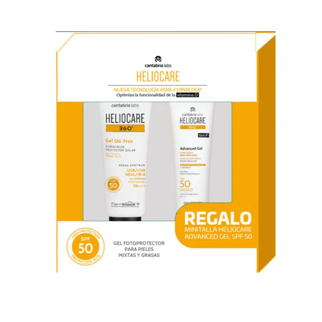 Heliocare Pack Gel Oil Free 360º Spf 50 + Advanced Gel