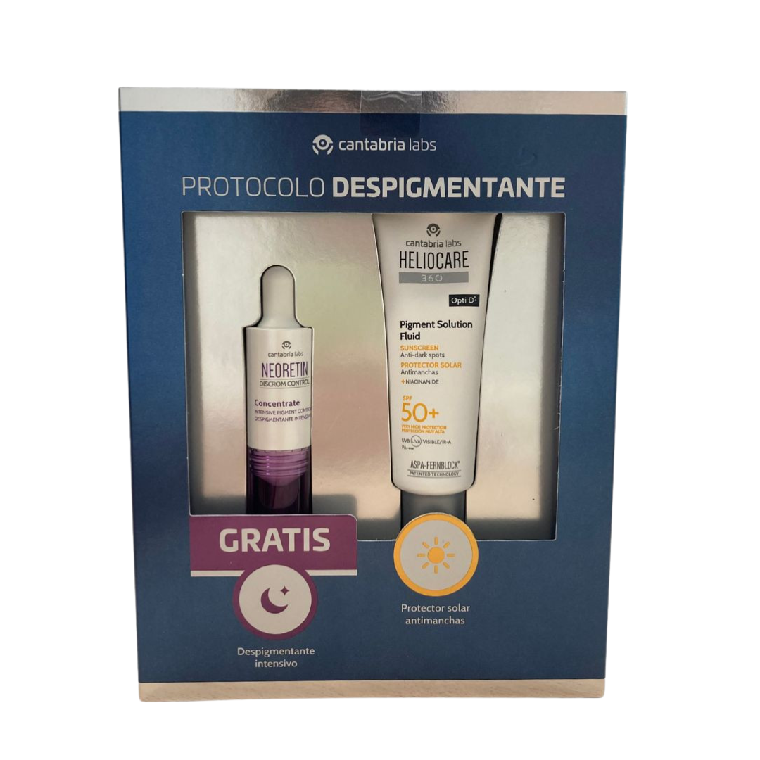 Pack Heliocare 360º Pigment Solution Fluid Antimachas + Neoretin Discom Control Concentrate
