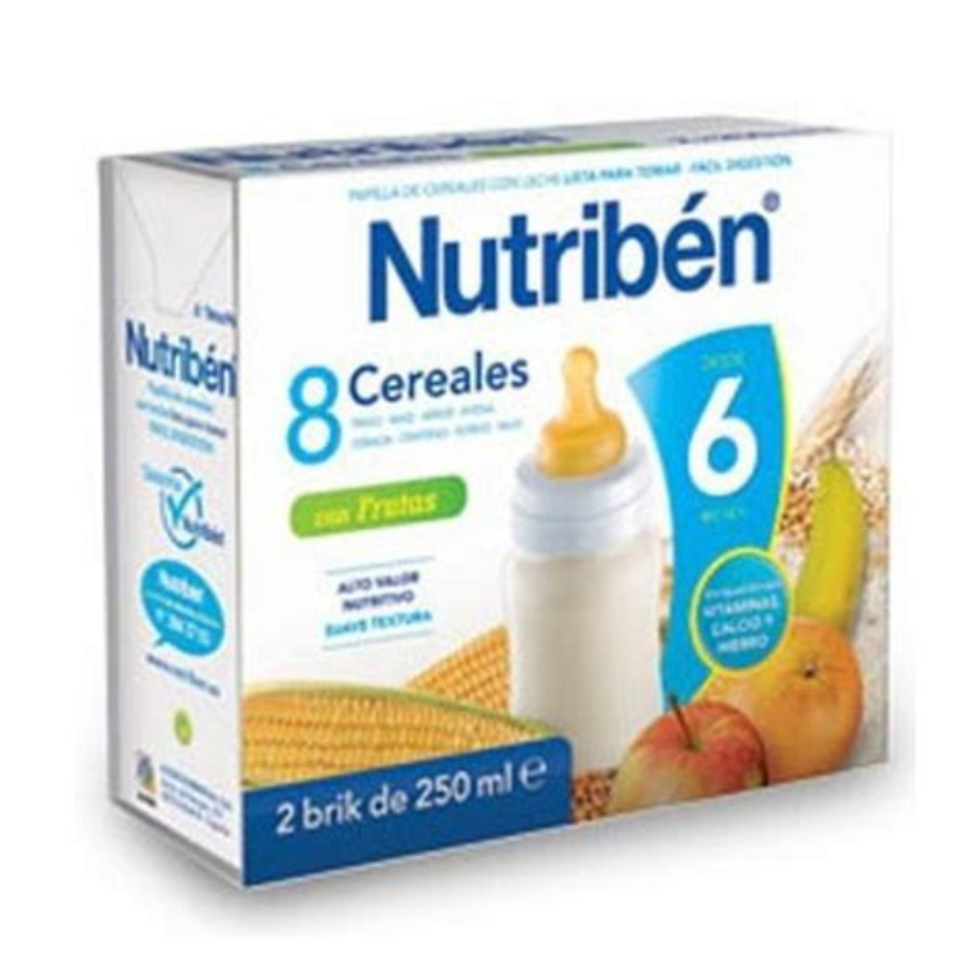 NUTRIBEN 8 CEREALES LISTA PARA TOMAR 250 ML 2 U