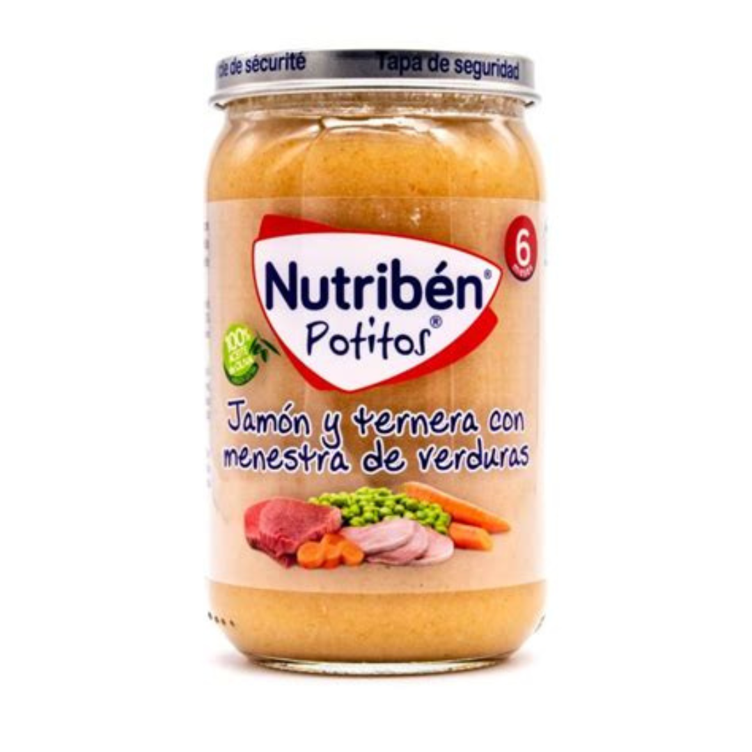 NUTRIBEN JAMON Y TERNERA CON MENESTRA DE VERDURA POTITO