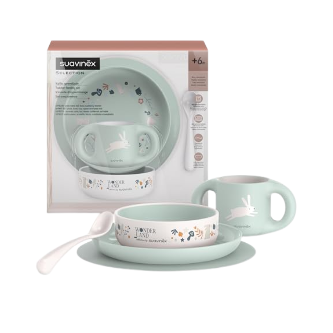 Suavinex Vajilla Aprendizaje Verde 5 Piezas +6m