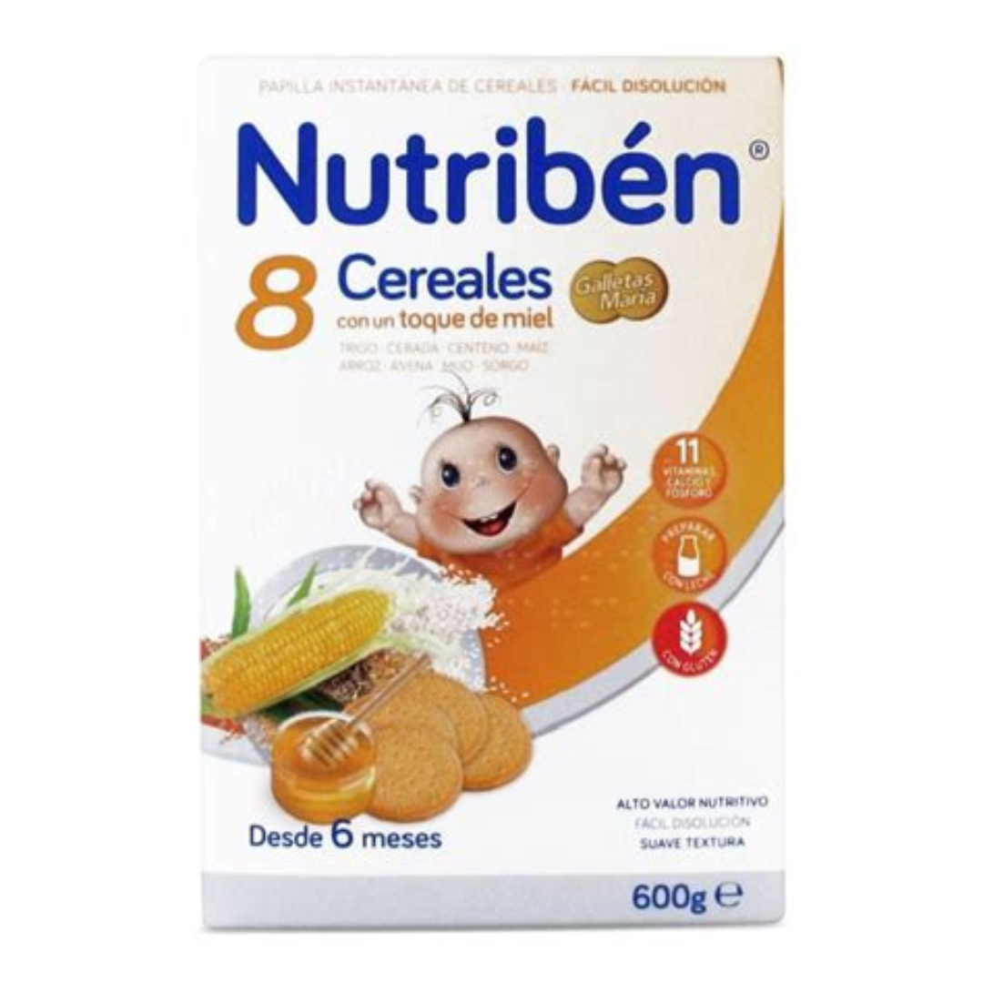 NUTRIBEN 8 CEREALES TOQUE MIEL Y GALLETAS MARIA