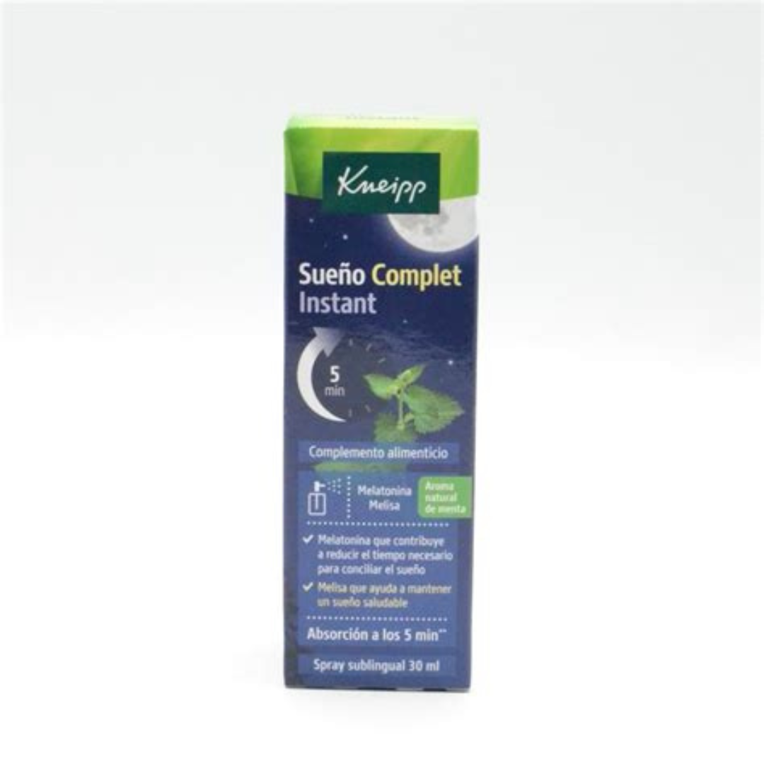 KNEIPP SUEÑO COMPLET INSTANT 1 SPRAY SUBLINGUAL 30 ml SABOR MENTA