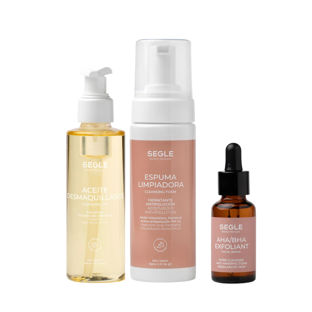 Segle Pack Triple Limpieza Exfoliación