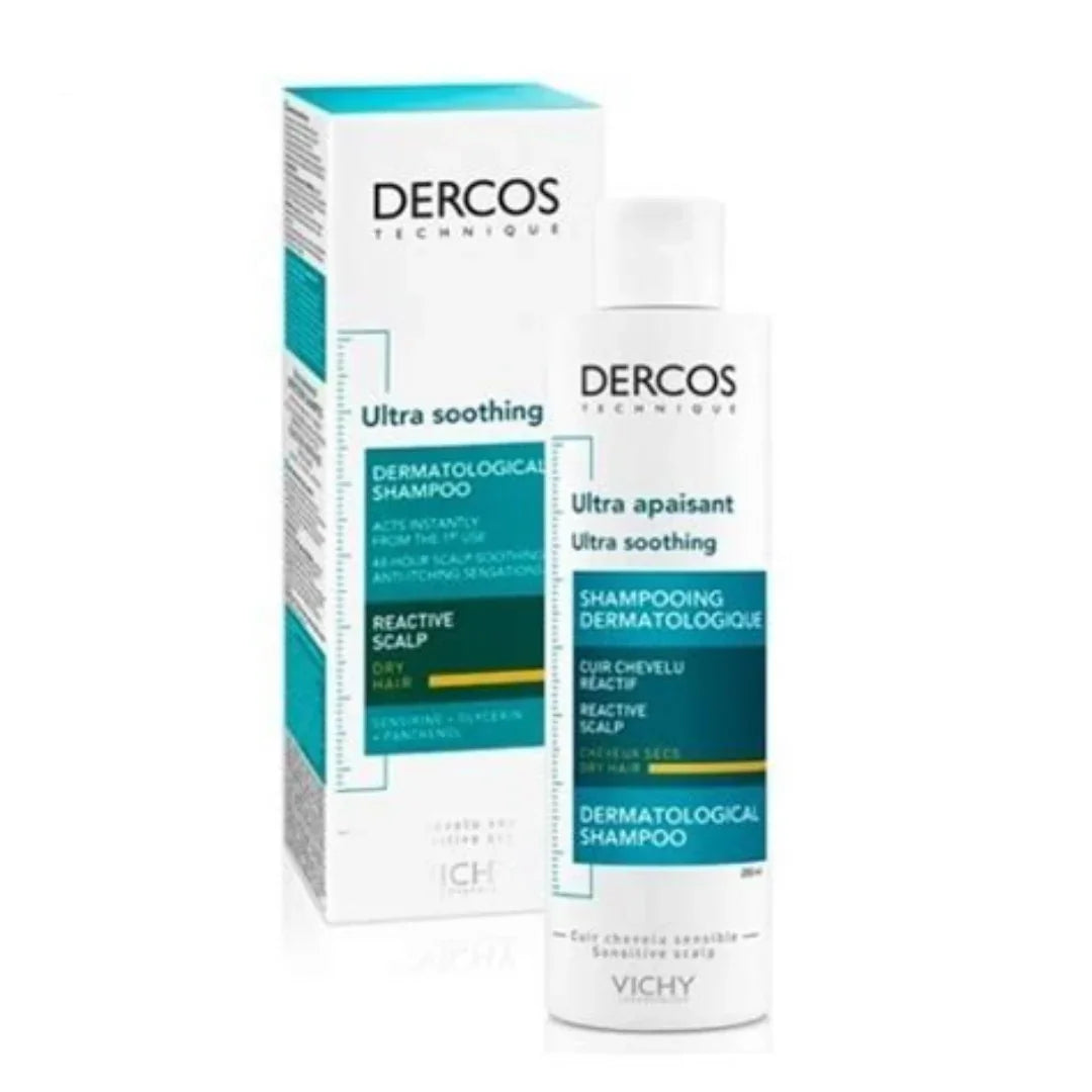 DERCOS TECHNIQUE CHAMPU ULTRA CALMANTE CABELLO SECO O COLOREADO 1 ENVASE 200 ml
