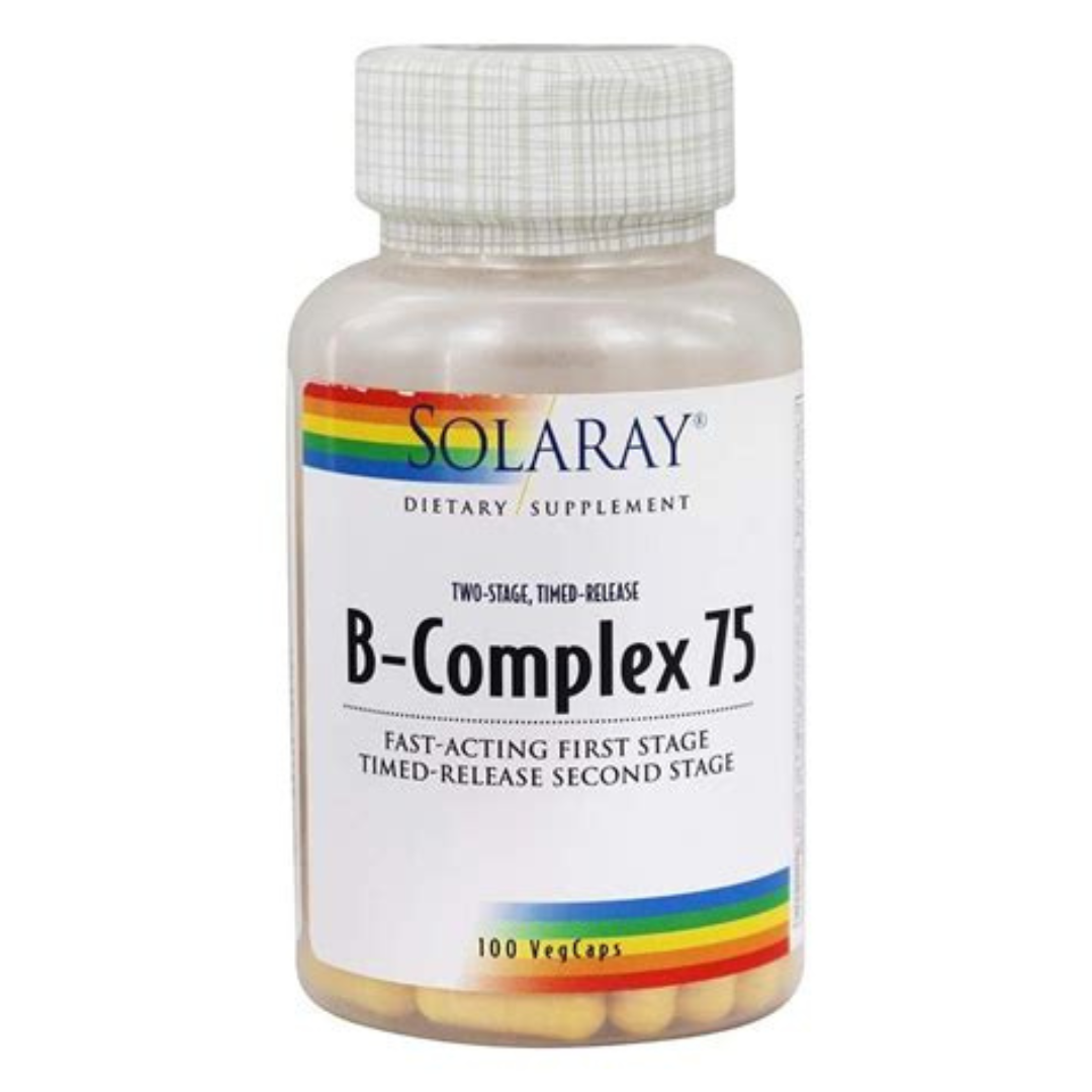 B COMPLEX 75 100 CAPS SOLARAY