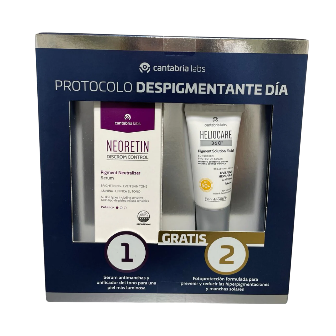 Pack Neoretin Discom Control + Heliocare Pigment Solution Fluid SPF50+