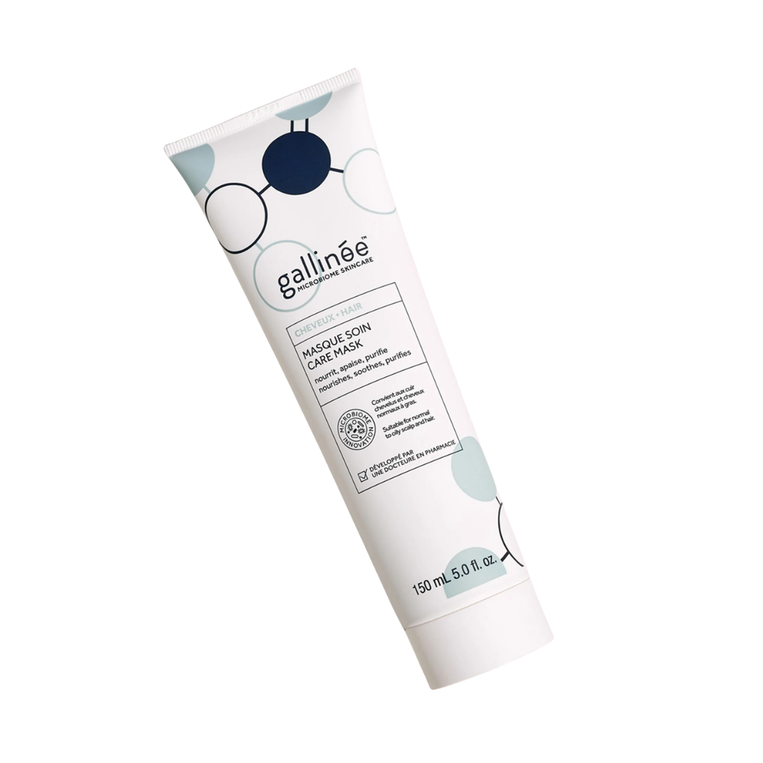 Tubo de Gallinée Hair Care Mask 150 ml, mascarilla capilar con prebióticos y agua de arroz fermentada