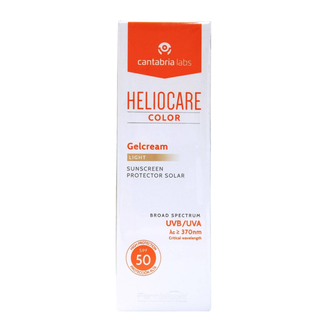 Envase de Heliocare Color Gelcream SPF 50