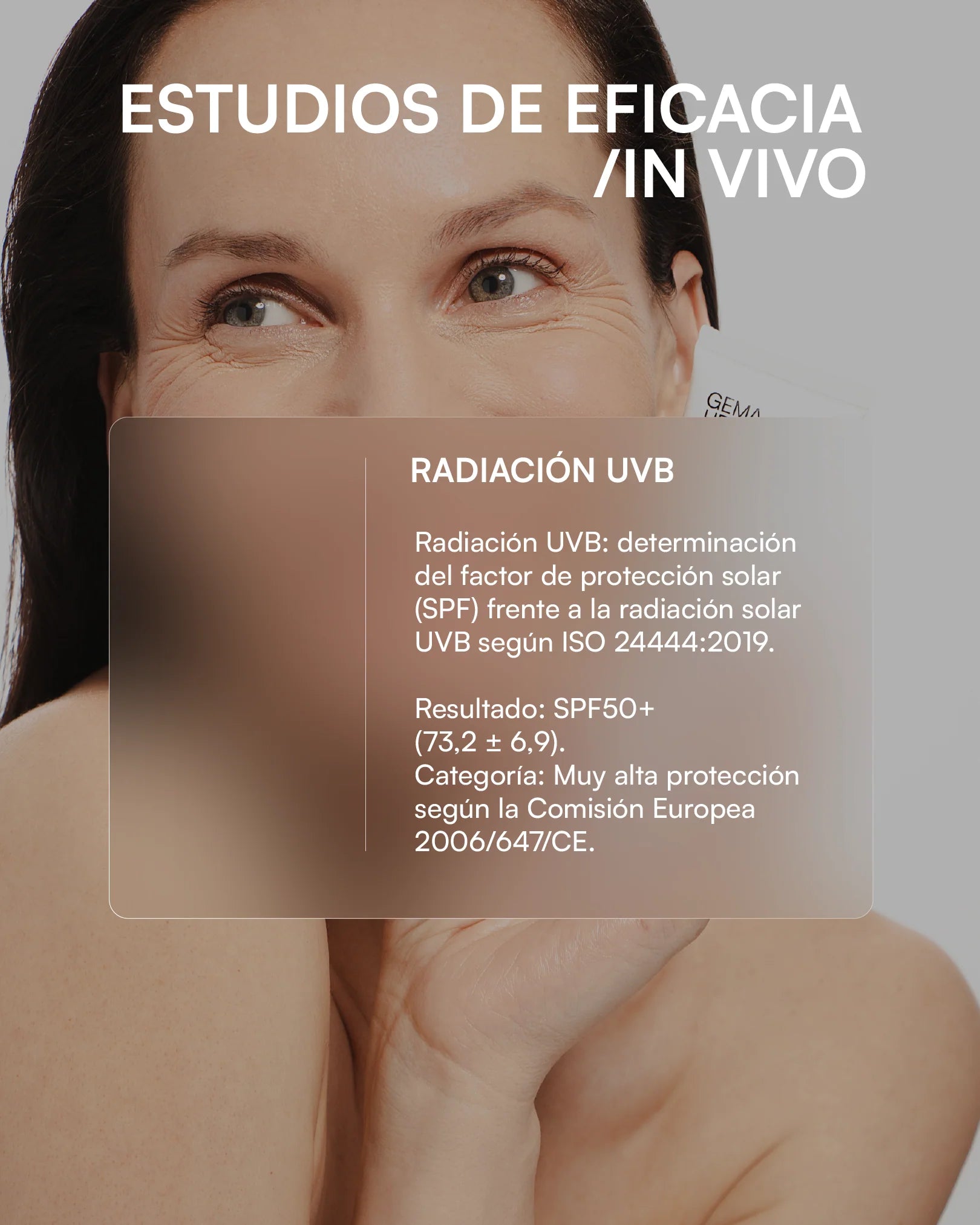 Estudio de eficacia in vivo del Factor Fotobioma: SPF 50+ frente a radiación UVB según ISO 24444:2019
