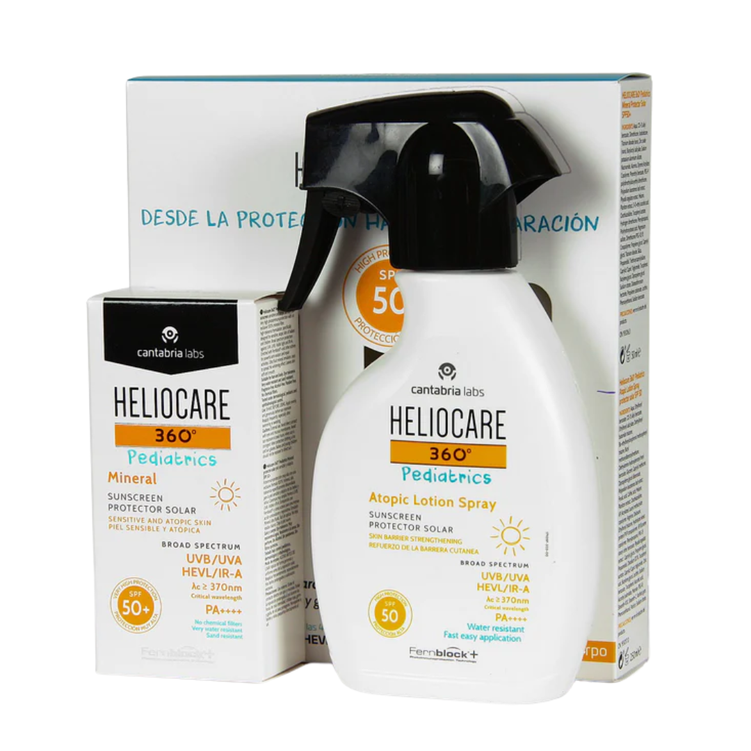 HELIOCARE PEDIATRICS PACK SPRAY LOTION ATOPIC + MINERAL