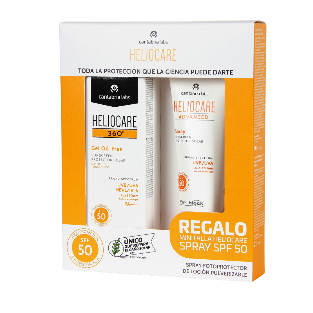 HELIOCARE PACK GEL OIL FREE 360º + SPRAY ADVANCED
