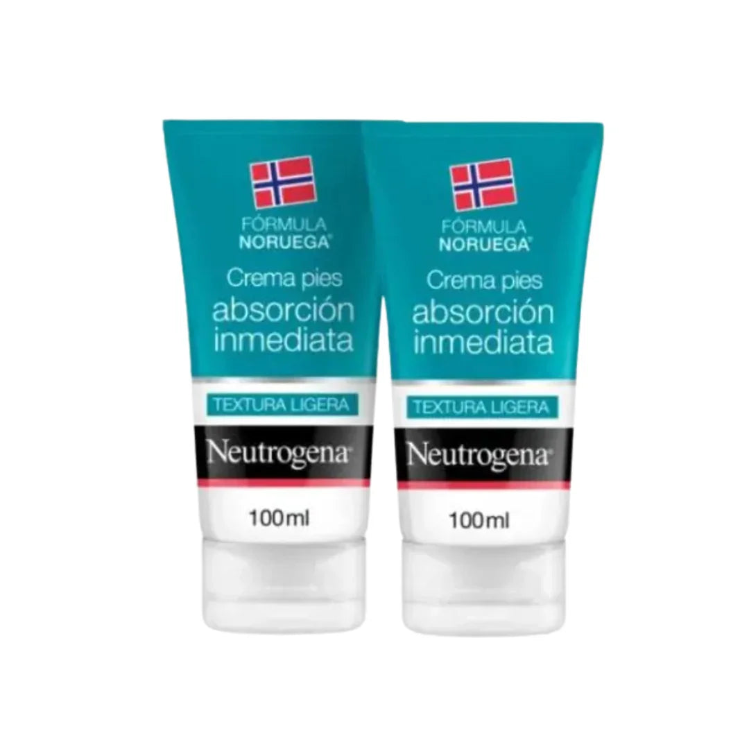 Neutrogena Crema De Pies Absorción Inmediata 2 Envases 100 ml