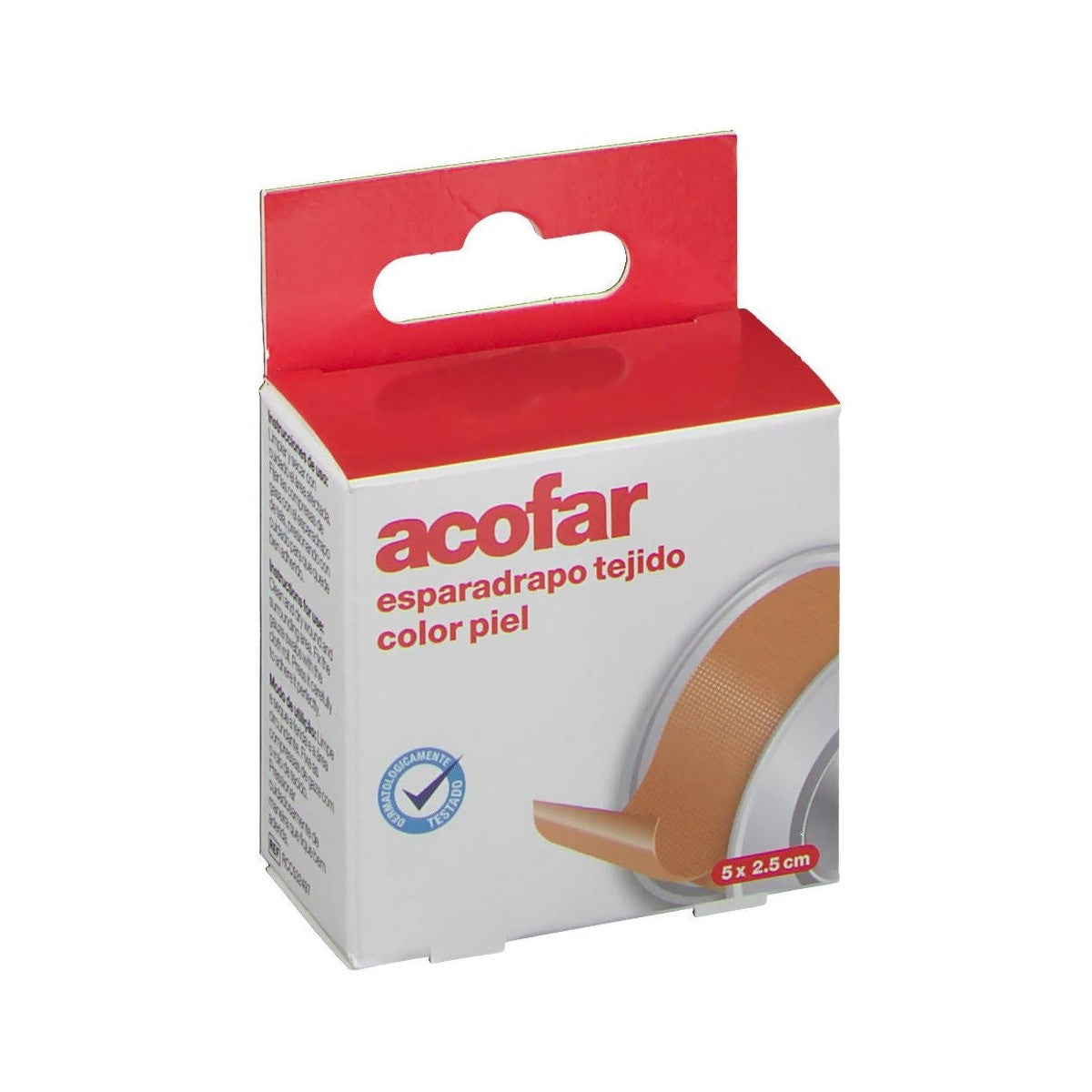 ESPARADRAPO ACOFAR TEJIDO 1 UNIDAD 5 M X 2,5 CM