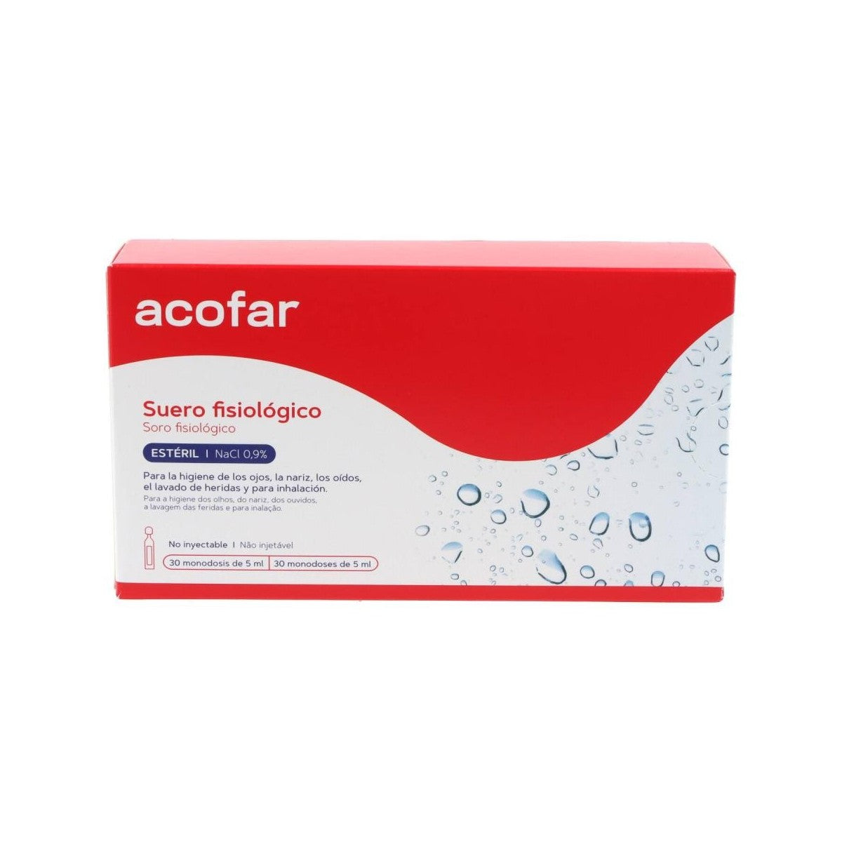 SUERO FISIOLOGICO ESTERIL ACOFAR 30 MONODOSIS 5
