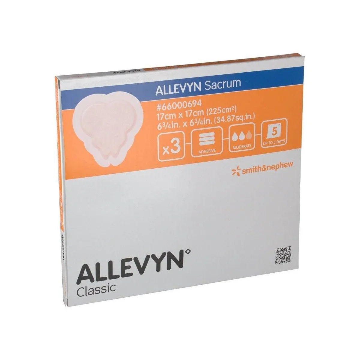 Allevyn Sacrum Esteril 3 Uds Apósito 17X17 Smith+Nephew