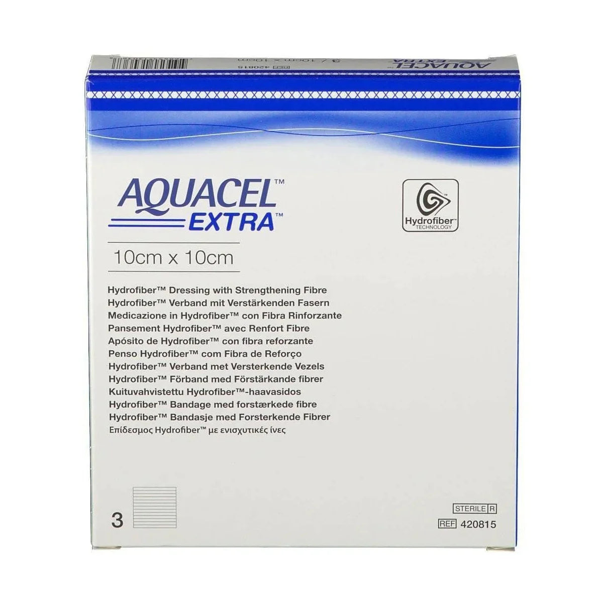 Convatec Aquacel Esteril Hidrocoloide Uni 3 Uds Apósito Extra 10X10