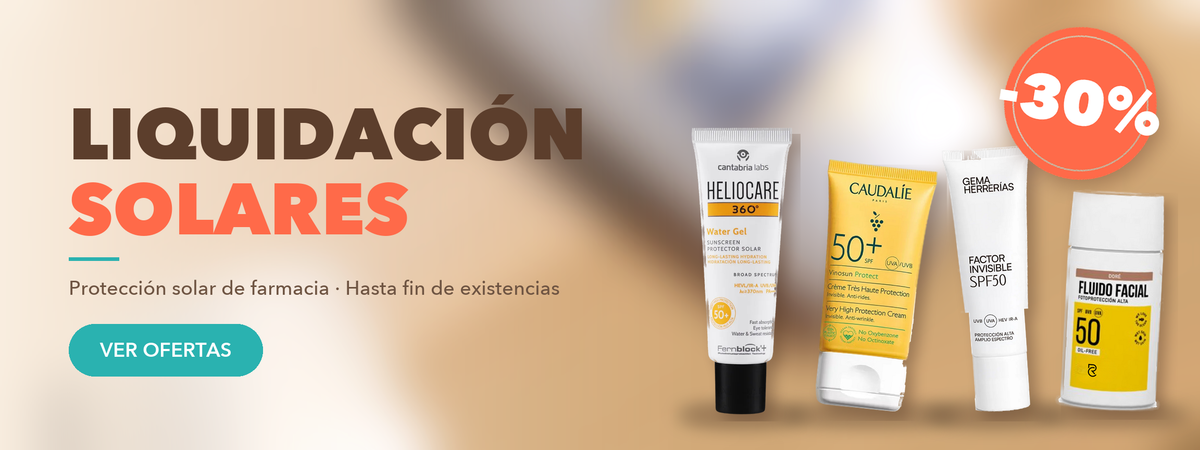 Liquidacion de solares con 30 por ciento de descuento en Farmacia Carmen Ramirez