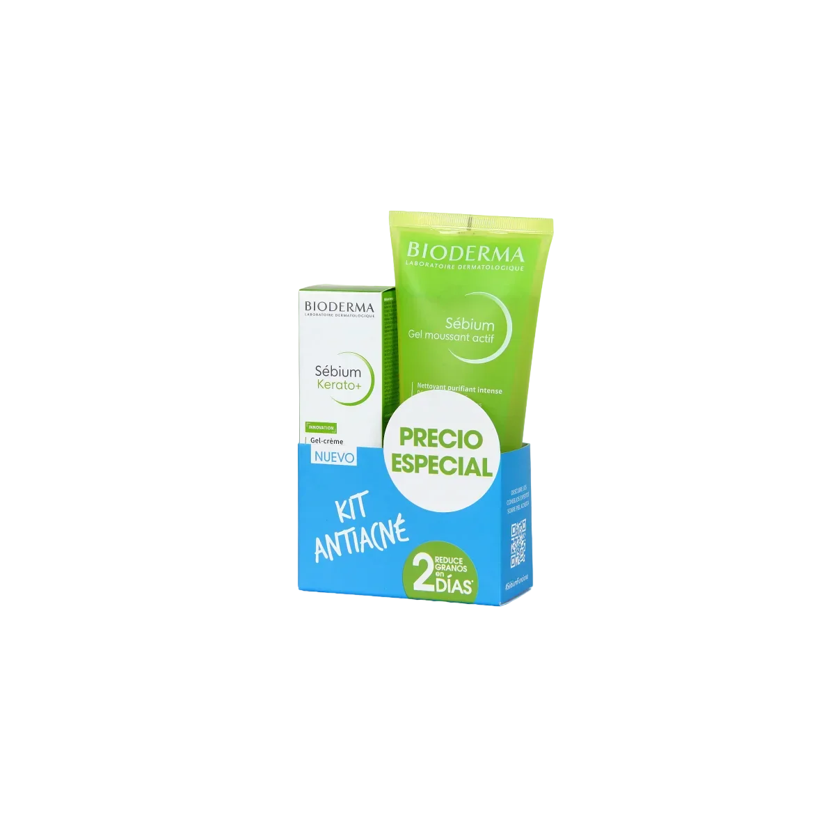 Bioderma Sebium Kerato Moussant Actif 200ml Pack