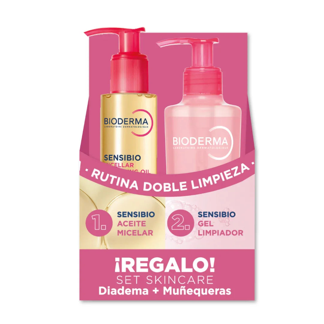 Bioderma Sensibio Doble Micelar Limpieza Pack Aceite + Gel Limpiador