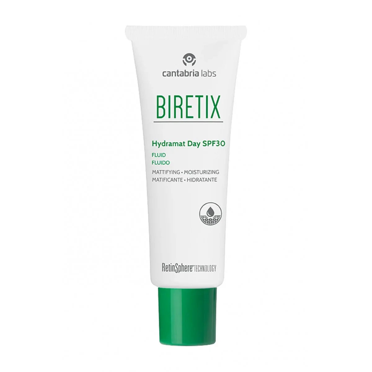 Biretix Hydramat Day SPF 30 50ml Protector Solar Fluido Cantabria Labs