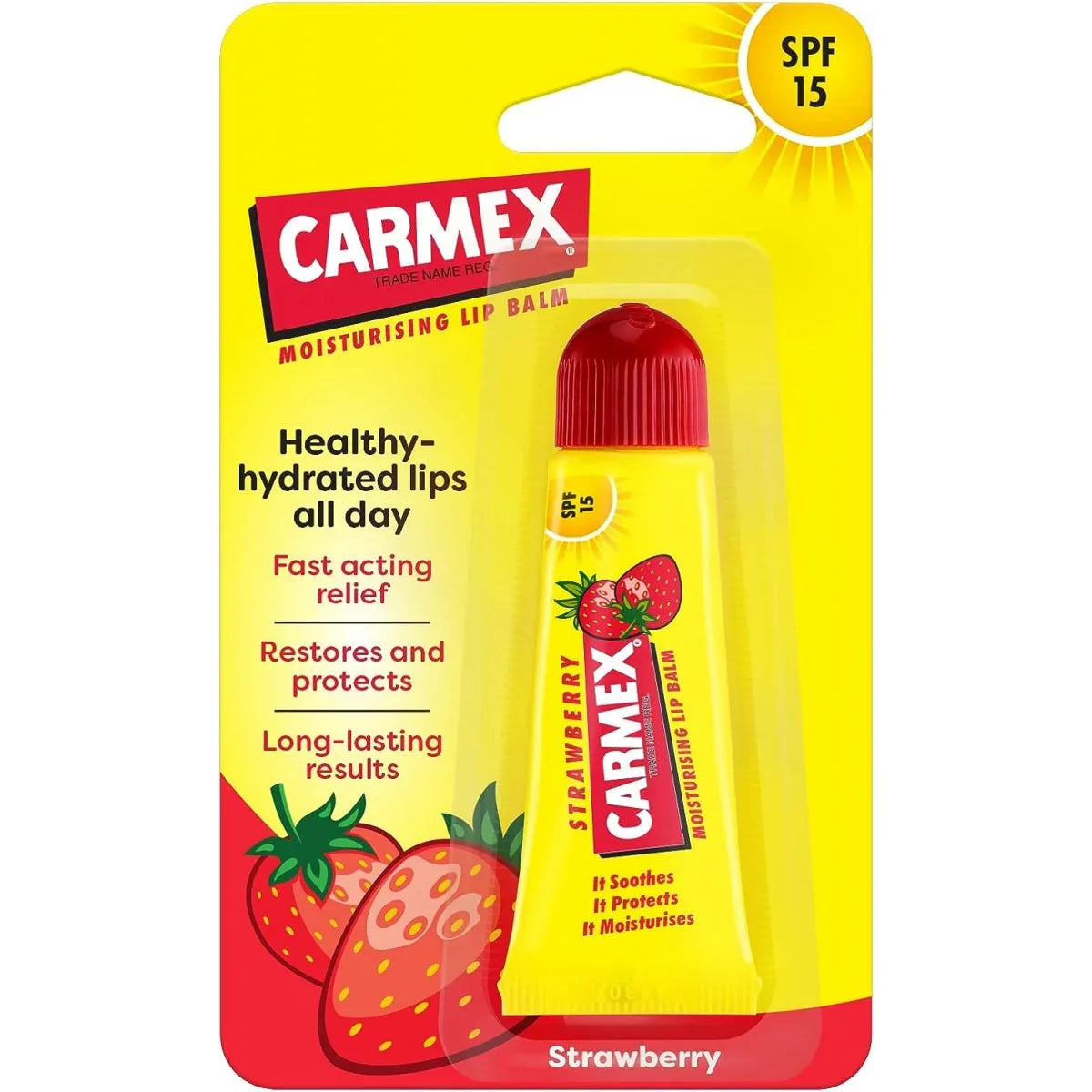 Carmex Straberry Labial 10g Balsamo Hidratante Loftifar