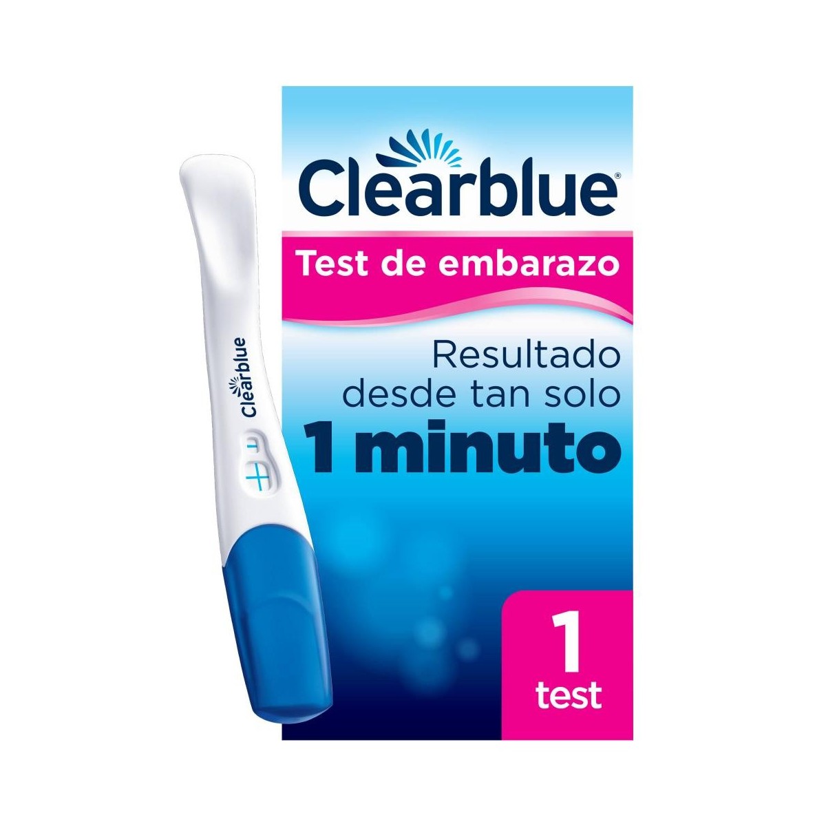 TEST DE EMBARAZO DETECCION RAPIDA CLEARBLUE 1 UN