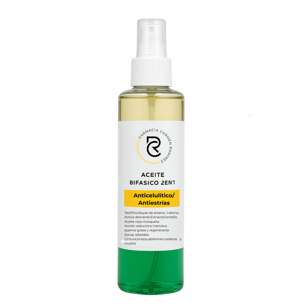 Farmacia Carmen Ramirez Aceite Bifasico 2 EN 1 Anticelulitico Antiestrias 200ML