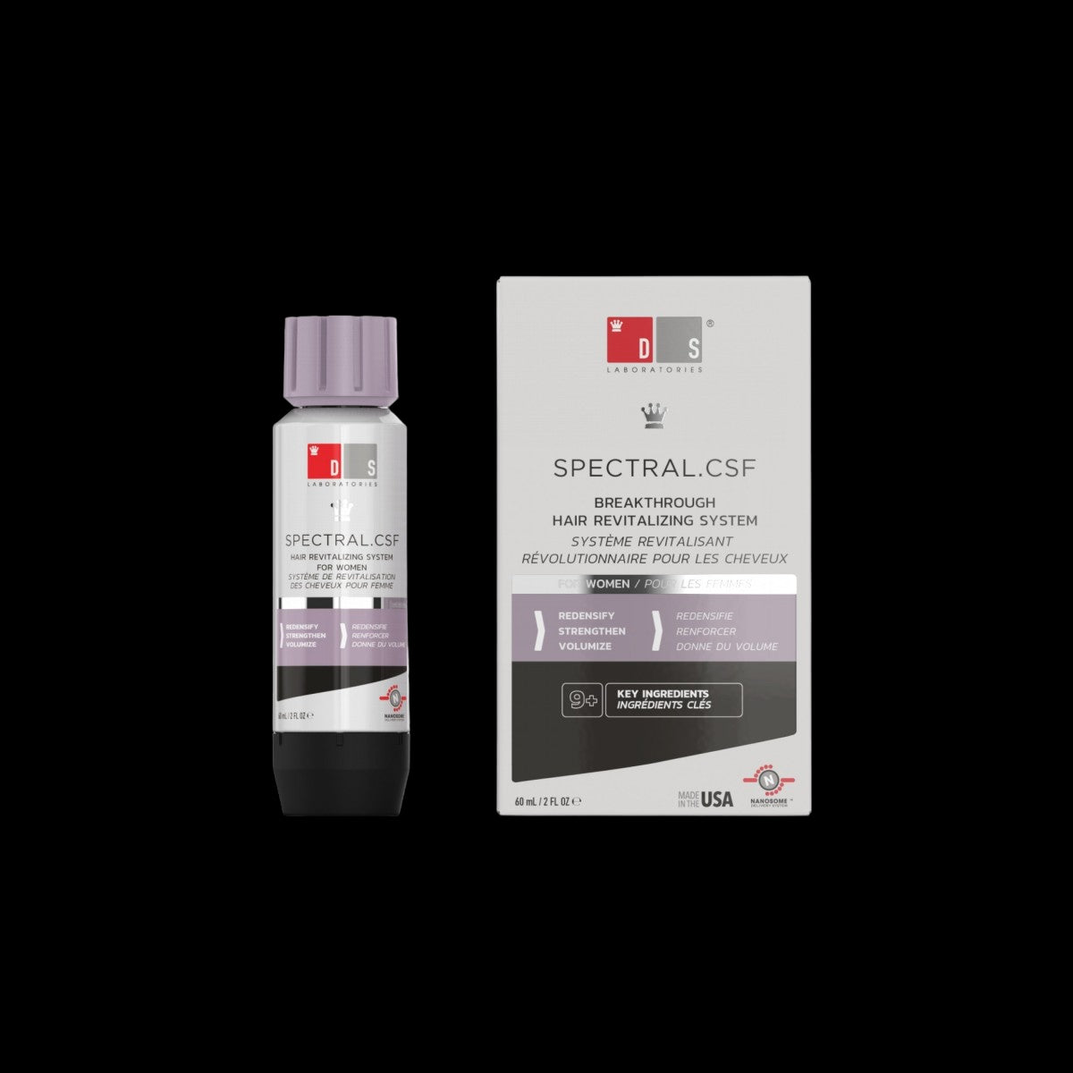 DS SPECTRAL CSF PARA MUJERES LOCION CAPILAR 1 ENVASE 60 ML