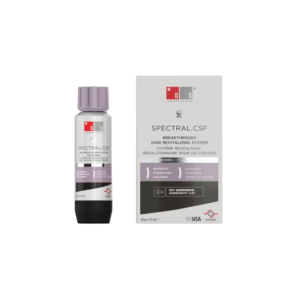 DS SPECTRAL CSF PARA MUJERES LOCION CAPILAR 1 ENVASE 60 ML