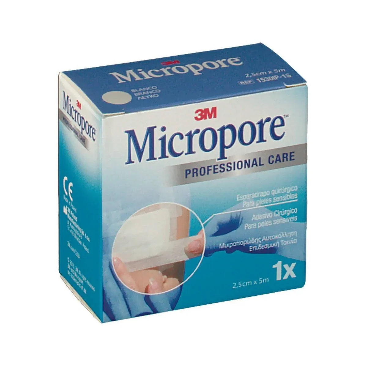 ESPARADRAPO HIPOALERGICO MICROPORE PAPEL 1 UNIDA