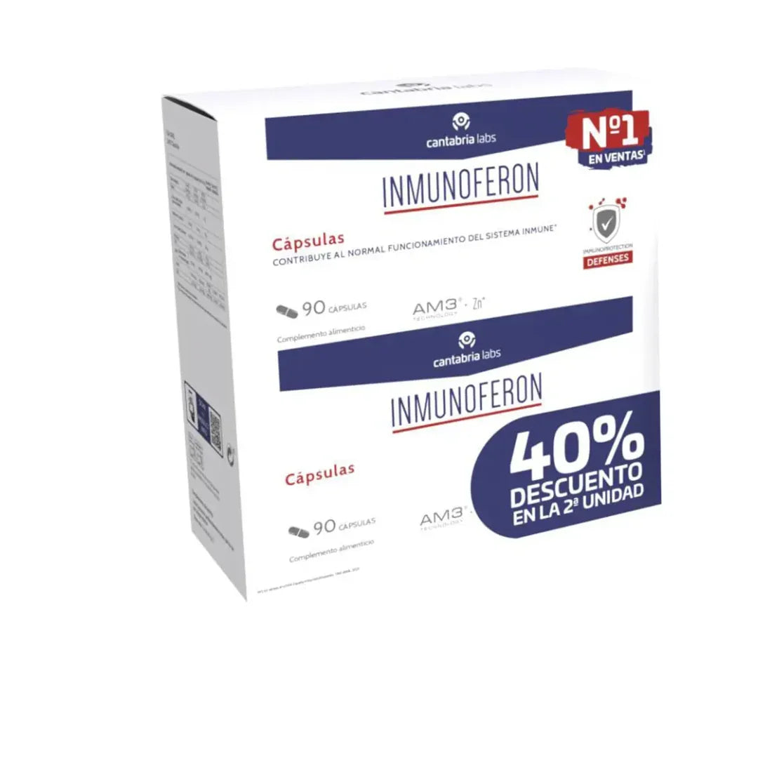 Inmunoferon 90 Cápsulas + 90 Cápsulas al 40% Dscnt. 180 Cápsulas