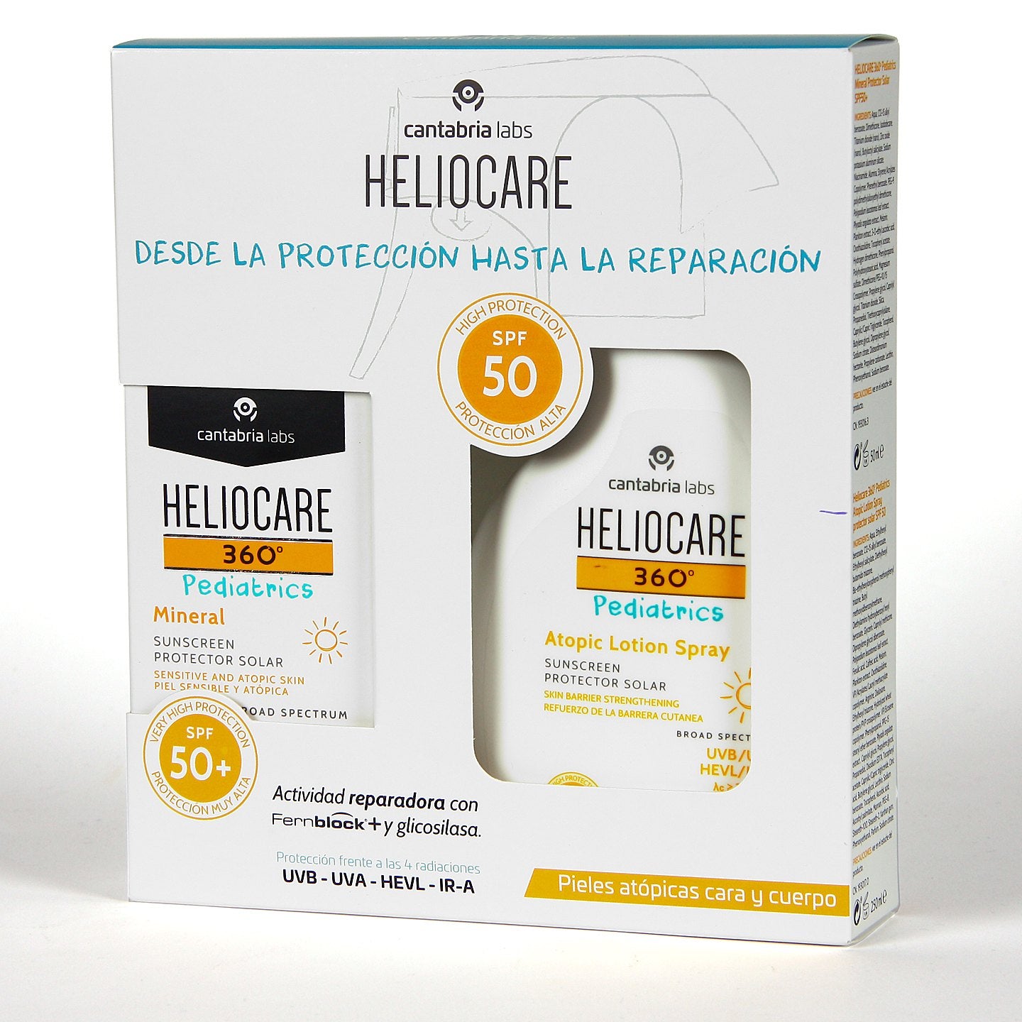 HELIOCARE PEDIATRICS PACK SPRAY LOTION ATOPIC + MINERAL
